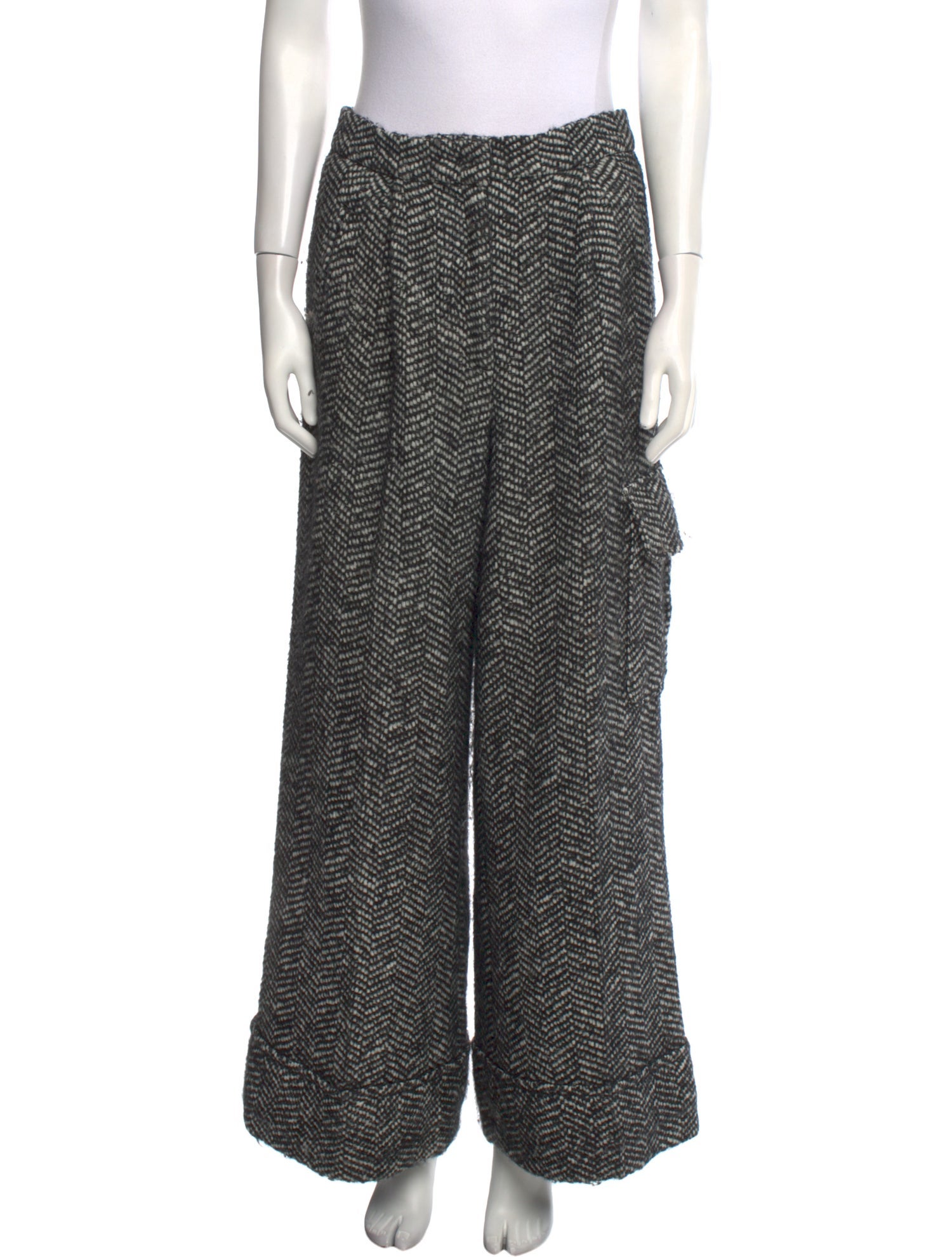 Moncler Striped Wide Leg Pants