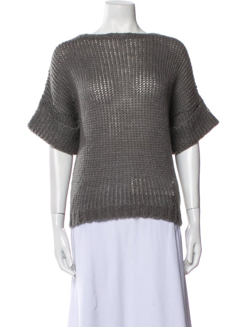 Moncler Mohair Bateau Neckline Sweater