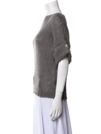 Moncler Mohair Bateau Neckline Sweater