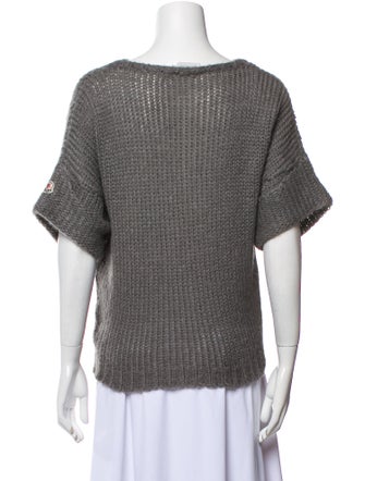 Moncler Mohair Bateau Neckline Sweater