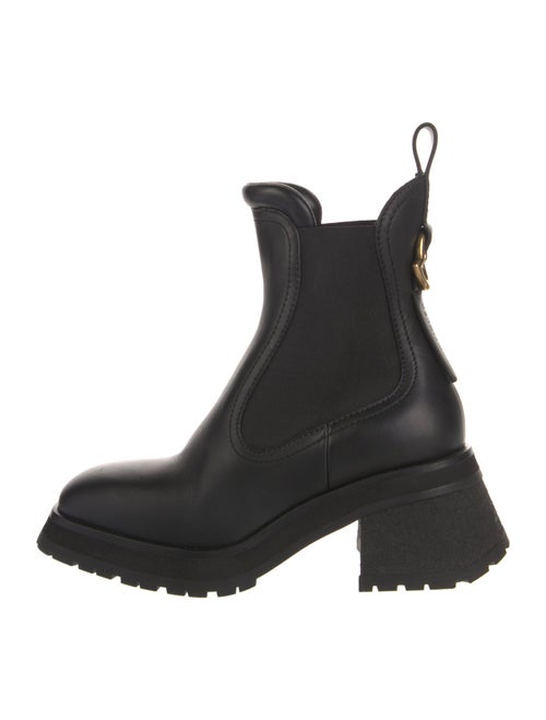Moncler Leather Chelsea Boots