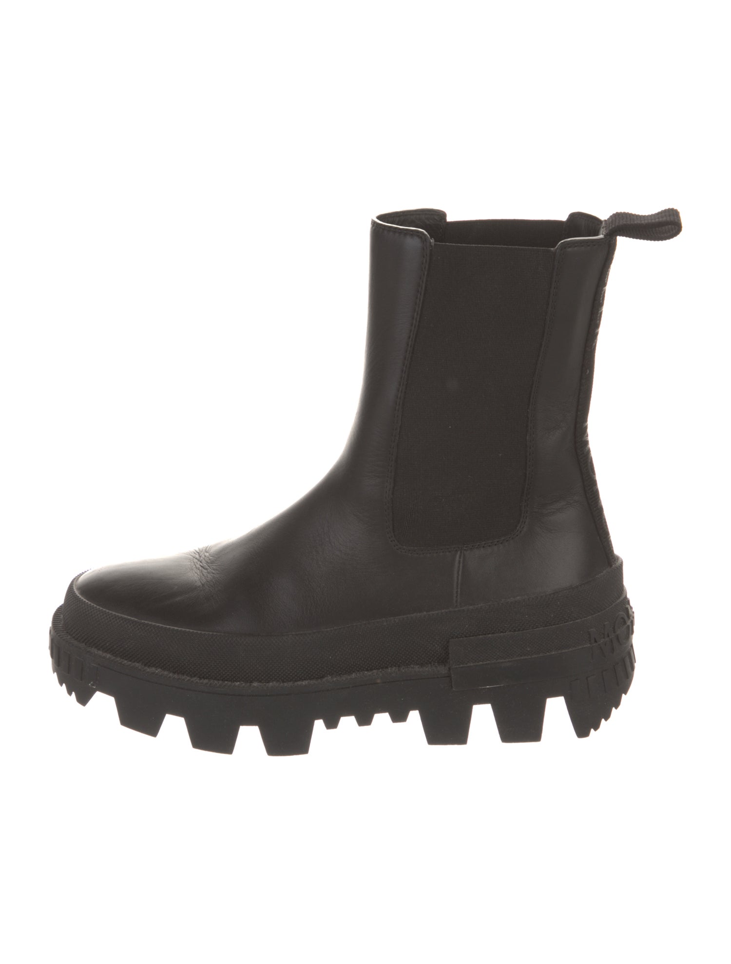 Moncler Leather Chelsea Boots
