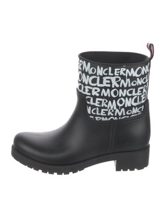Moncler Rubber Printed Rain Boots