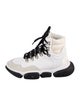 Moncler Leather Colorblock Pattern Wedge Sneakers