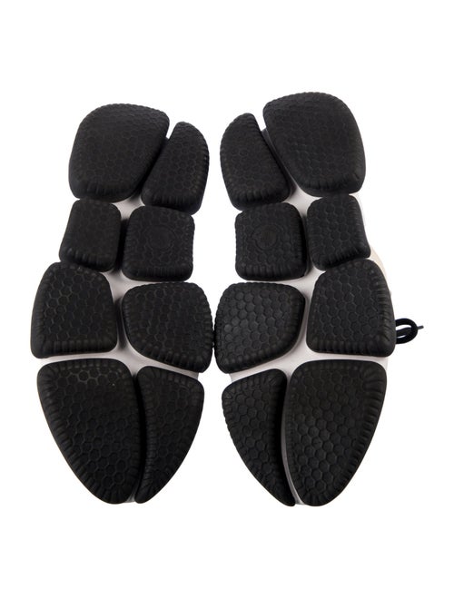 Moncler Leather Colorblock Pattern Wedge Sneakers