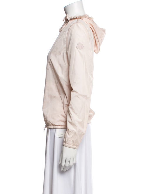 Moncler Nylon Graphic Print Biker Jacket