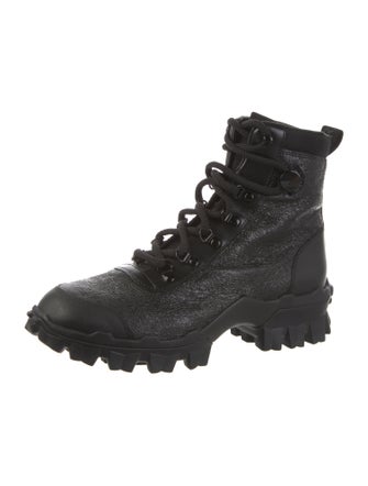 Moncler Leather Combat Boots