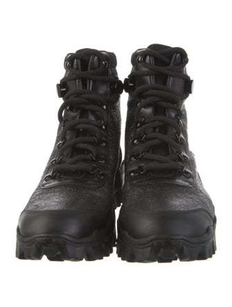 Moncler Leather Combat Boots