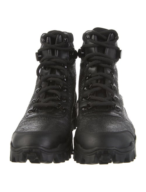 Moncler Leather Combat Boots