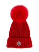 Moncler Virgin Wool Knitted Beanie