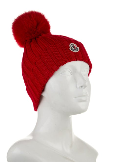 Moncler Virgin Wool Knitted Beanie