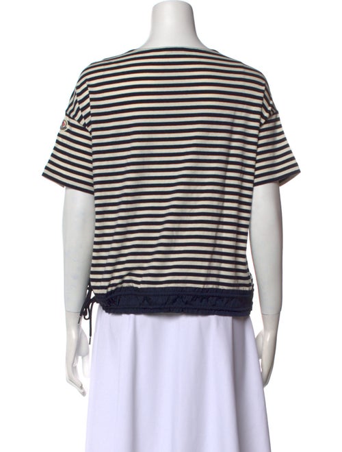 Moncler Striped Bateau Neckline T-Shirt