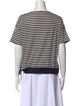 Moncler Striped Bateau Neckline T-Shirt