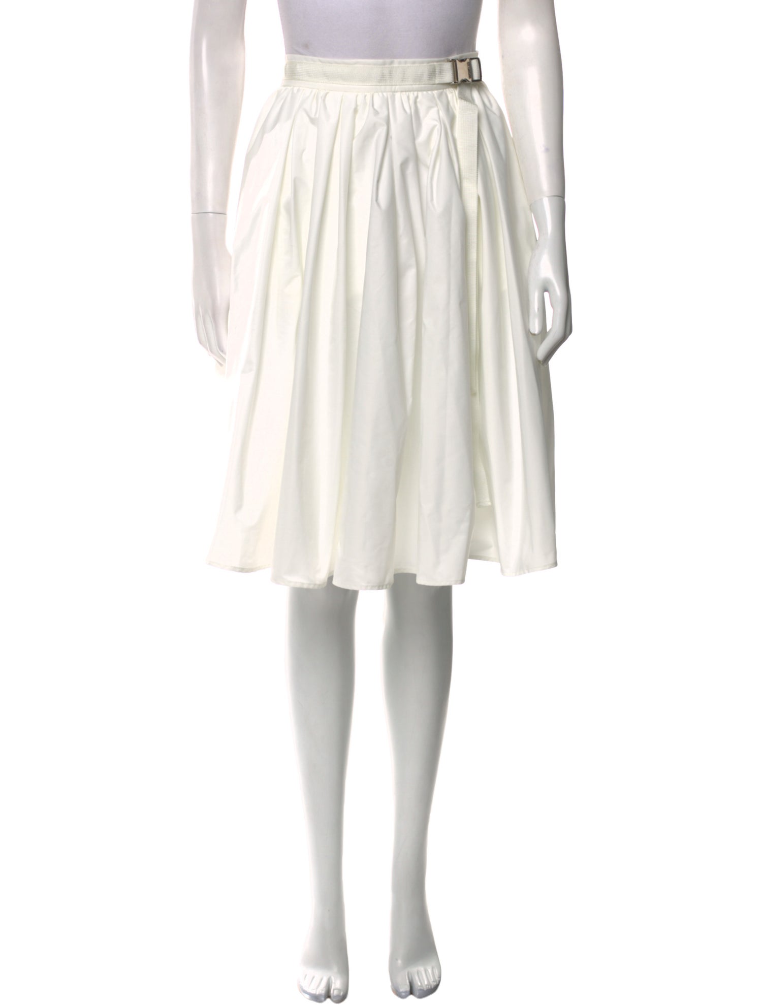 Moncler Pleated Accents Knee-Length Skirt