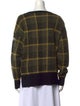 Moncler Virgin Wool Plaid Print Sweatshirt
