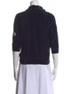 Moncler Mock Neck Three-Quarter Sleeve Sweatshirt