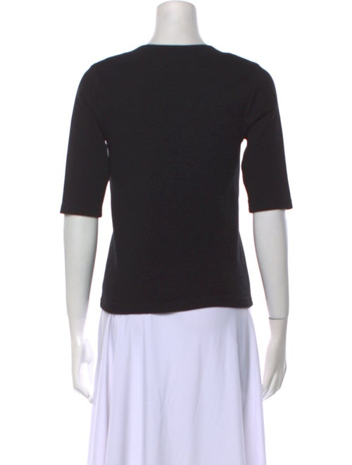 Moncler Scoop Neck Three-Quarter Sleeve T-Shirt