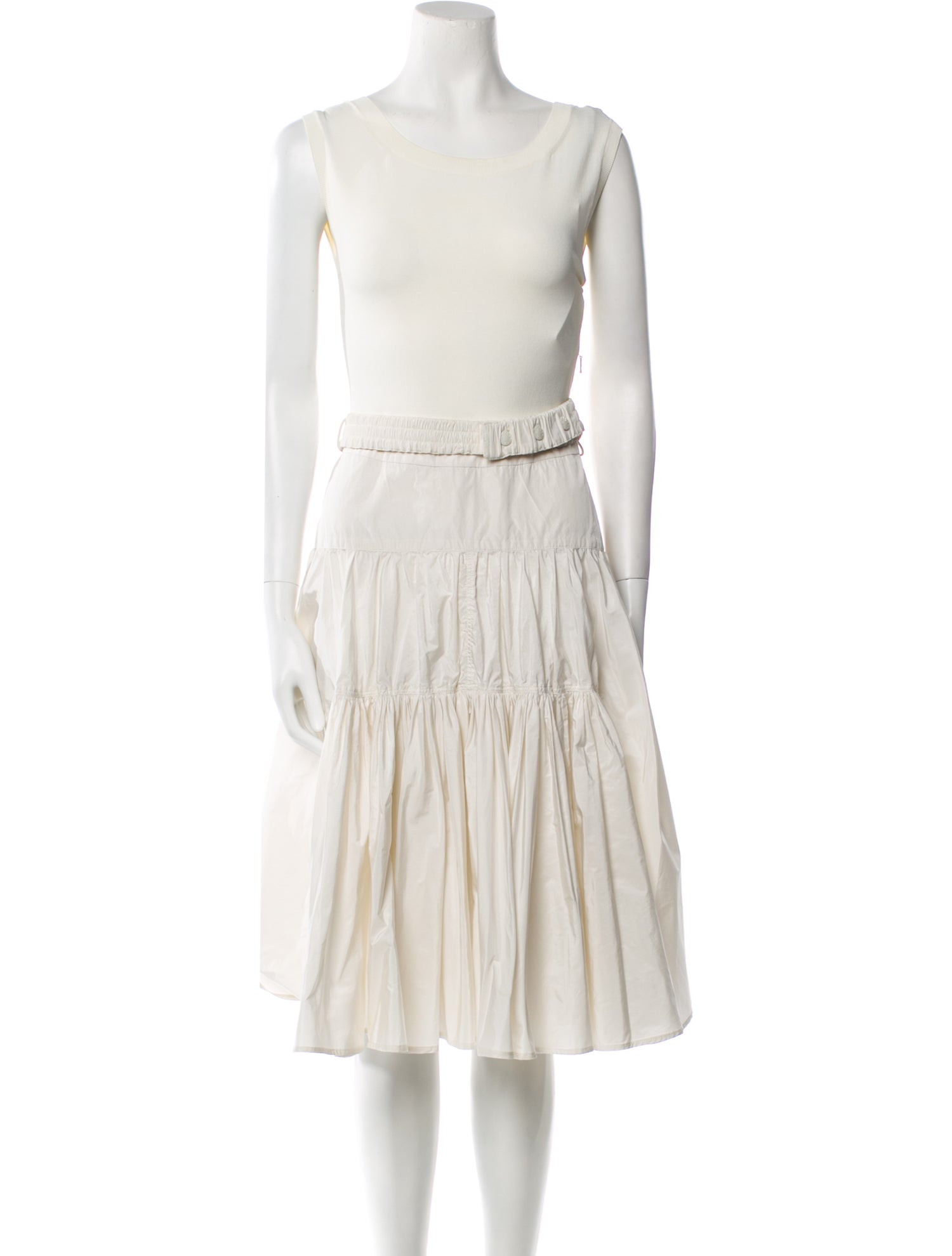 Moncler Bateau Neckline Knee-Length Dress