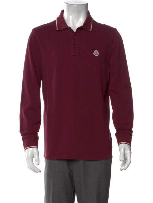 Moncler Collar Long Sleeve Polo Shirt