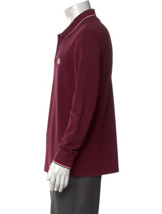 Moncler Collar Long Sleeve Polo Shirt