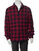 Moncler Plaid Print Peacoat