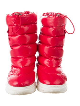 Moncler Nylon Colorblock Pattern Boots