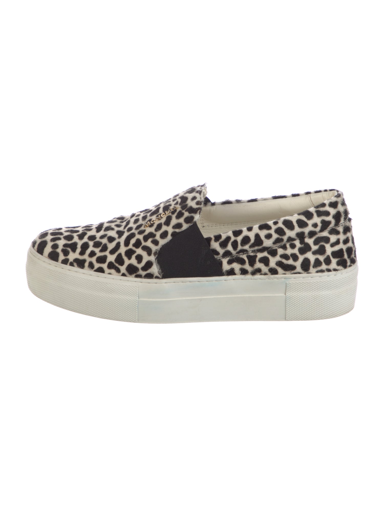 Moncler Ponyhair Animal Print Sneakers