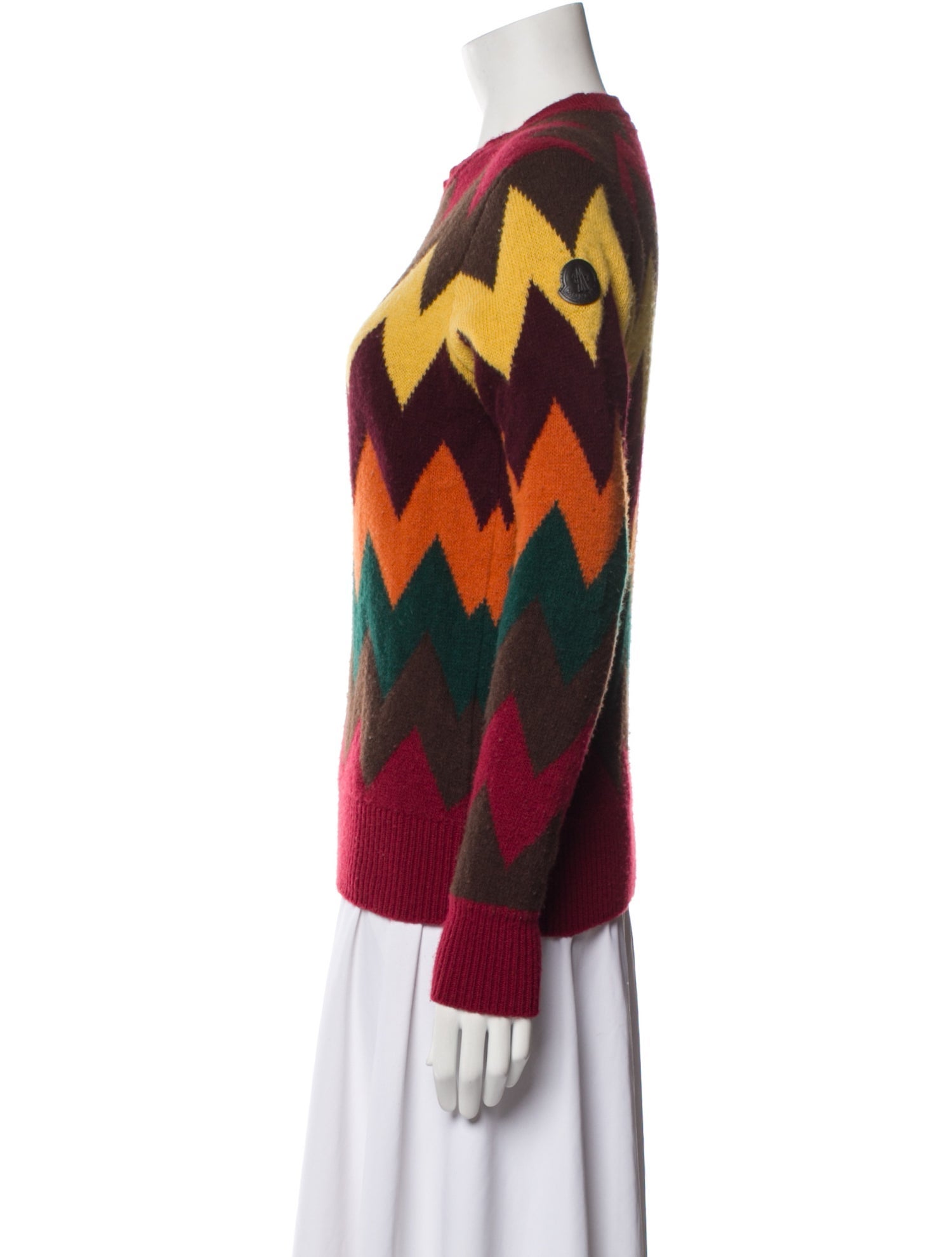 Moncler Virgin Wool Printed Sweater