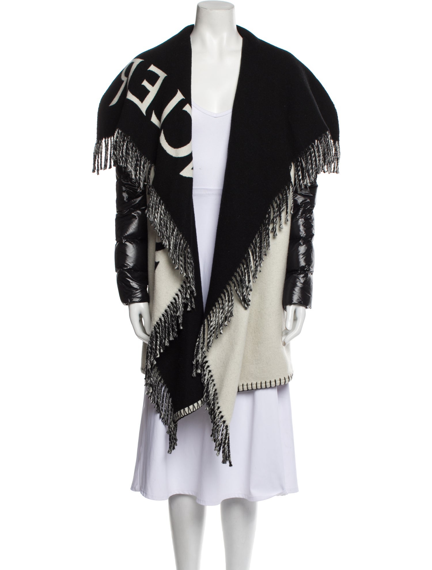 Moncler Wool Graphic Print Down Jacket