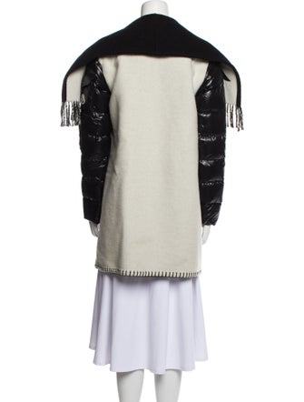 Moncler Wool Graphic Print Down Jacket