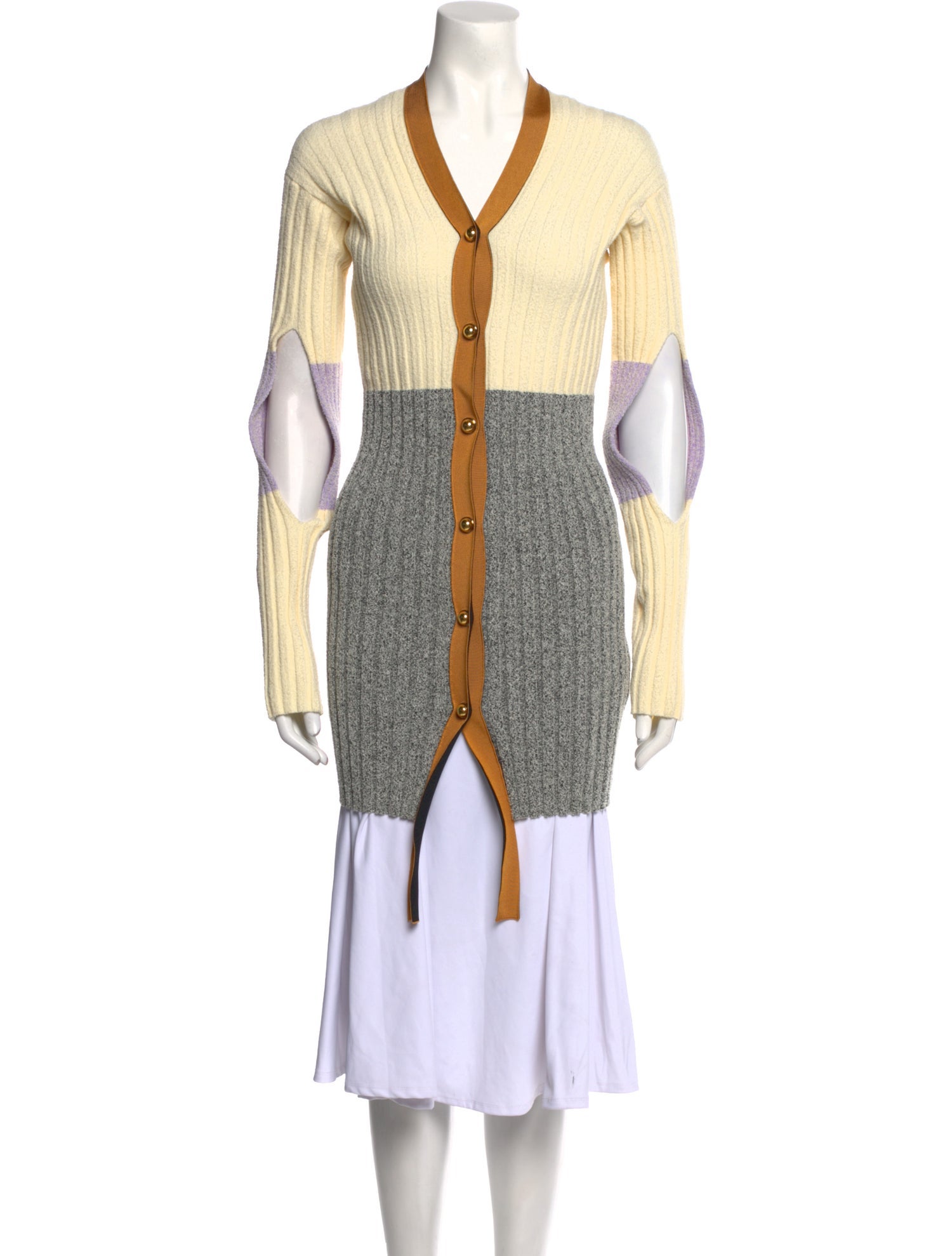 Moncler Printed V-Neck Sweater w/ Tags