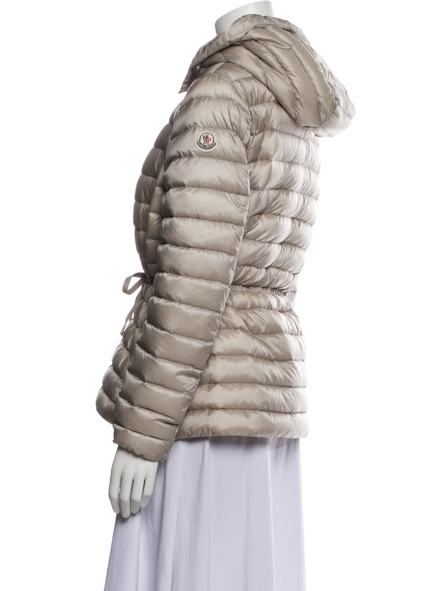Moncler Nylon Down Coat - Neutrals Coats, Clothing - MOC157500