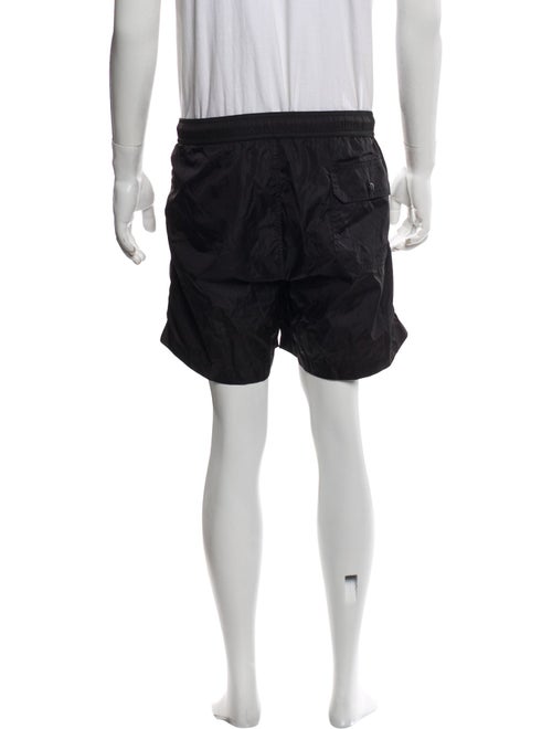 Moncler Striped Grosgrain Trim Swim Trunks