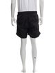 Moncler Striped Grosgrain Trim Swim Trunks
