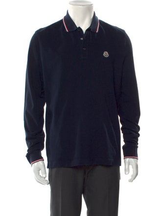 Moncler Collar Long Sleeve Polo Shirt