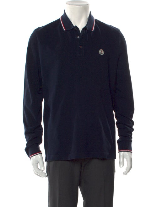 Moncler Collar Long Sleeve Polo Shirt
