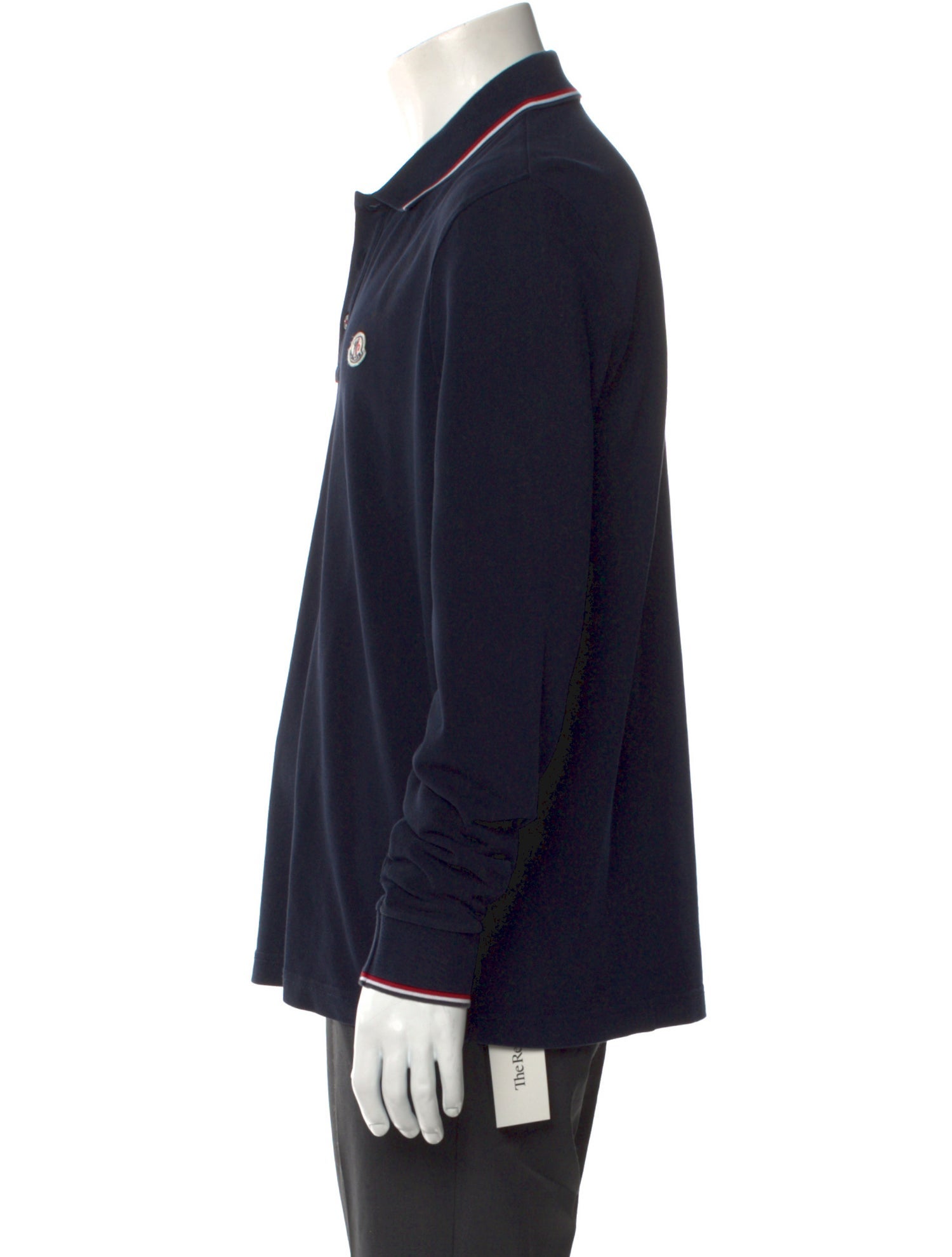 Moncler Collar Long Sleeve Polo Shirt