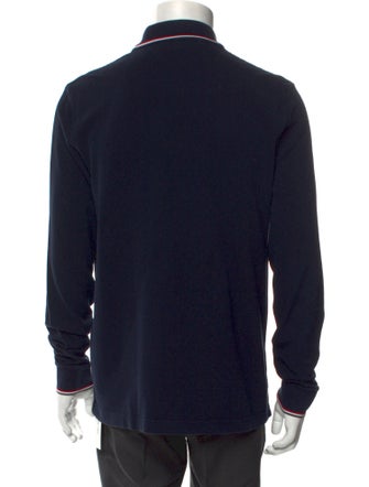 Moncler Collar Long Sleeve Polo Shirt