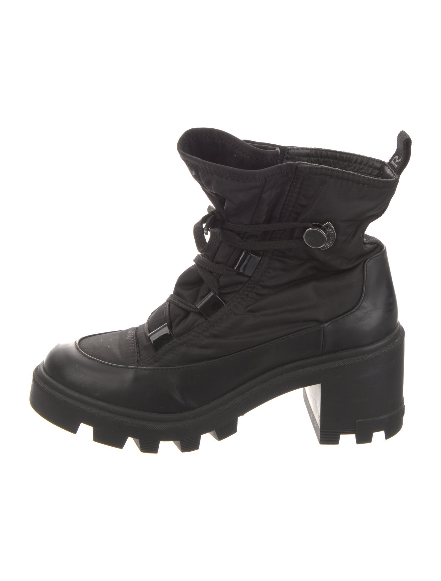 Moncler Cheryne Nylon Combat Boots