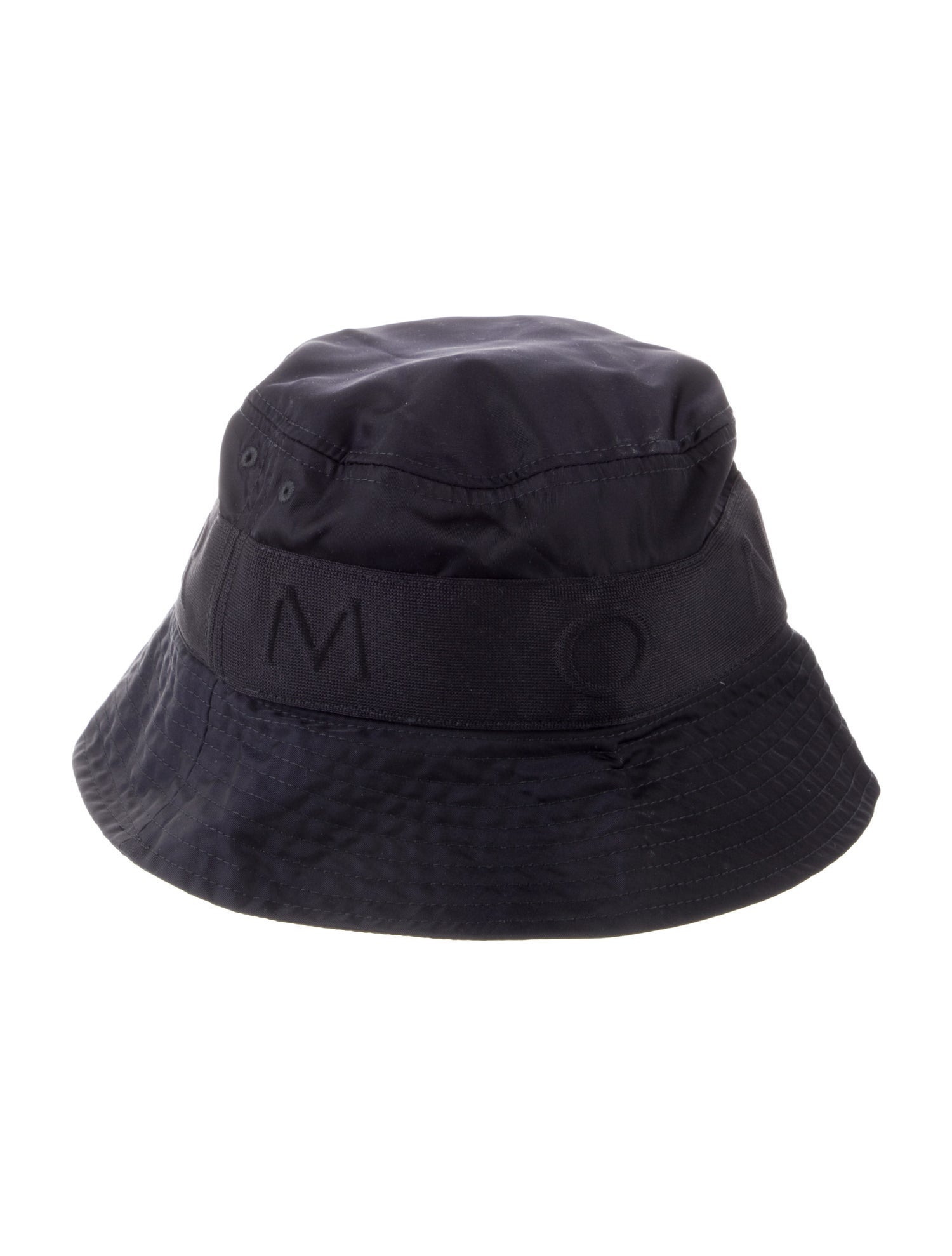 Moncler Logo Bucket Hat - Blue Hats, Accessories - MOC157623
