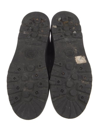 Moncler Leather Lace-Up Boots