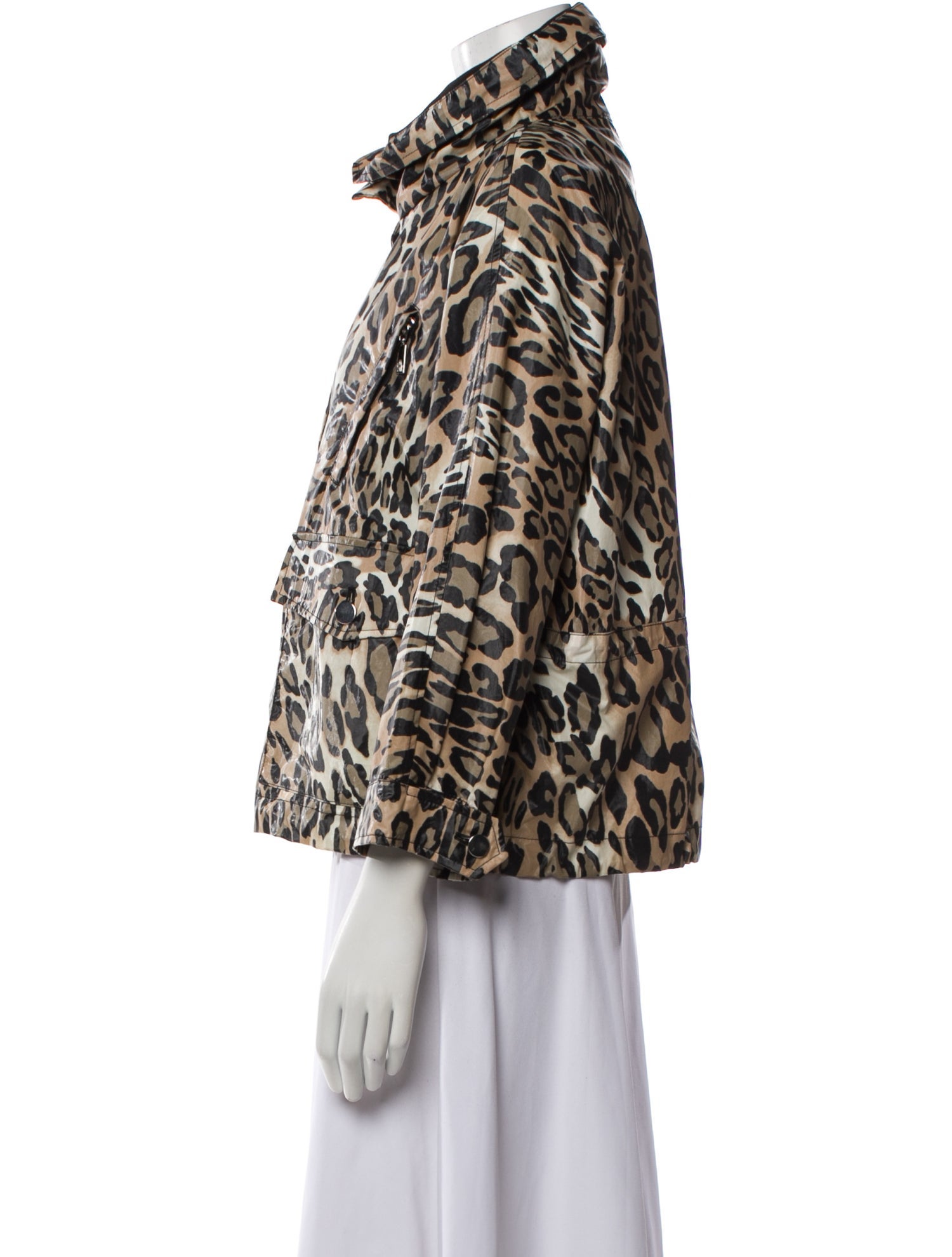 Moncler Animal Print Faux Fur Jacket