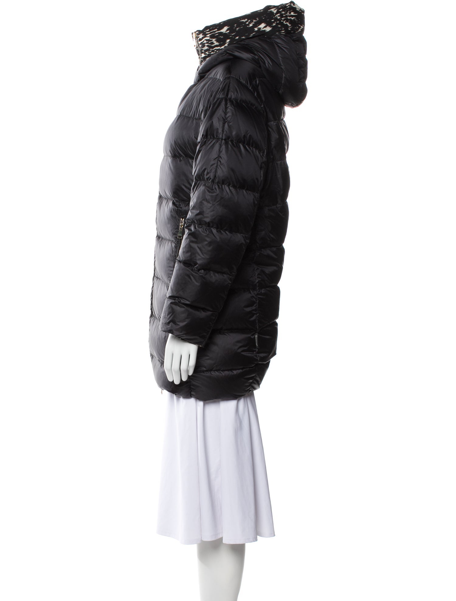 Moncler Down Coat - Black Coats, Clothing - MOC158319 | The