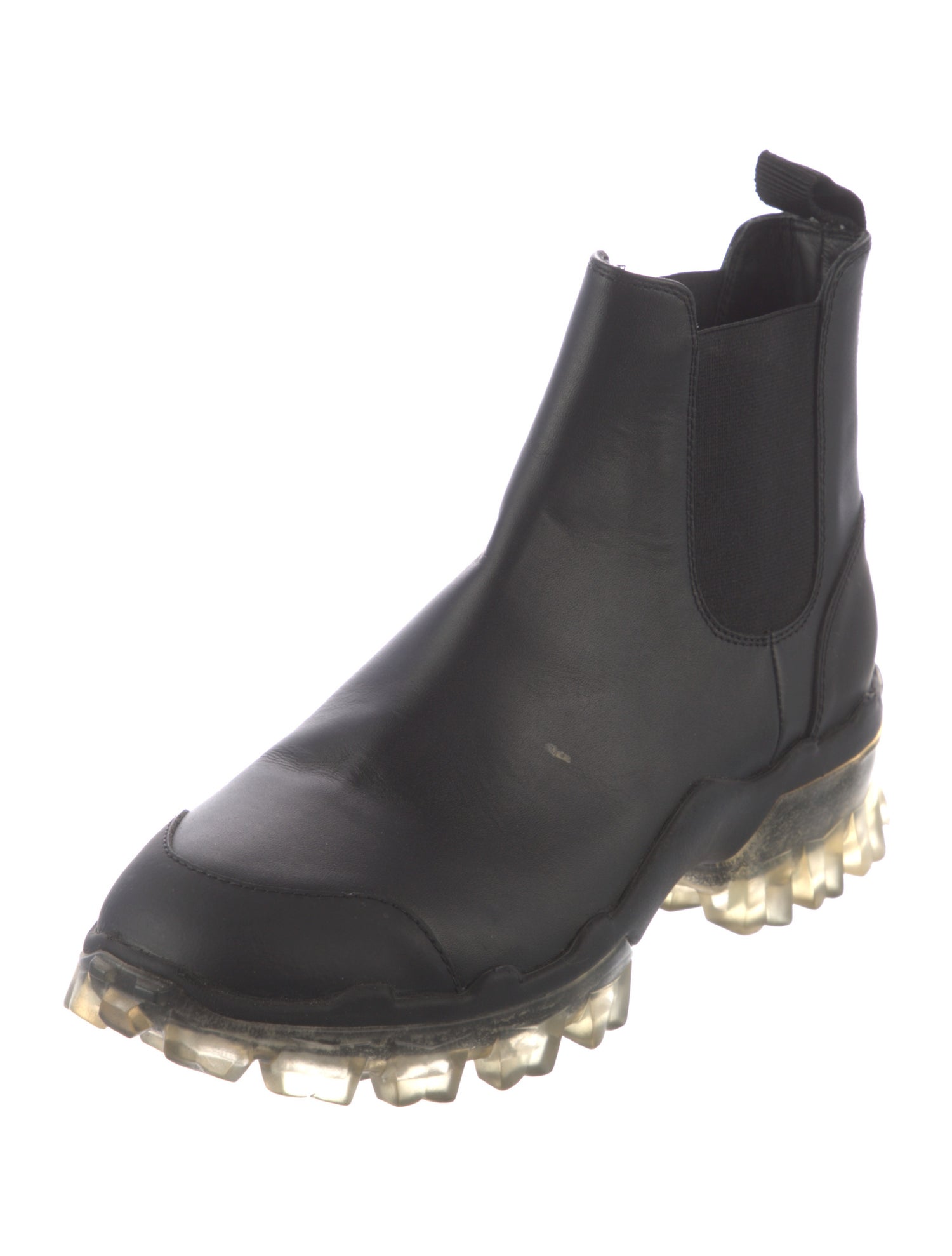 Moncler Leather Chelsea Boots