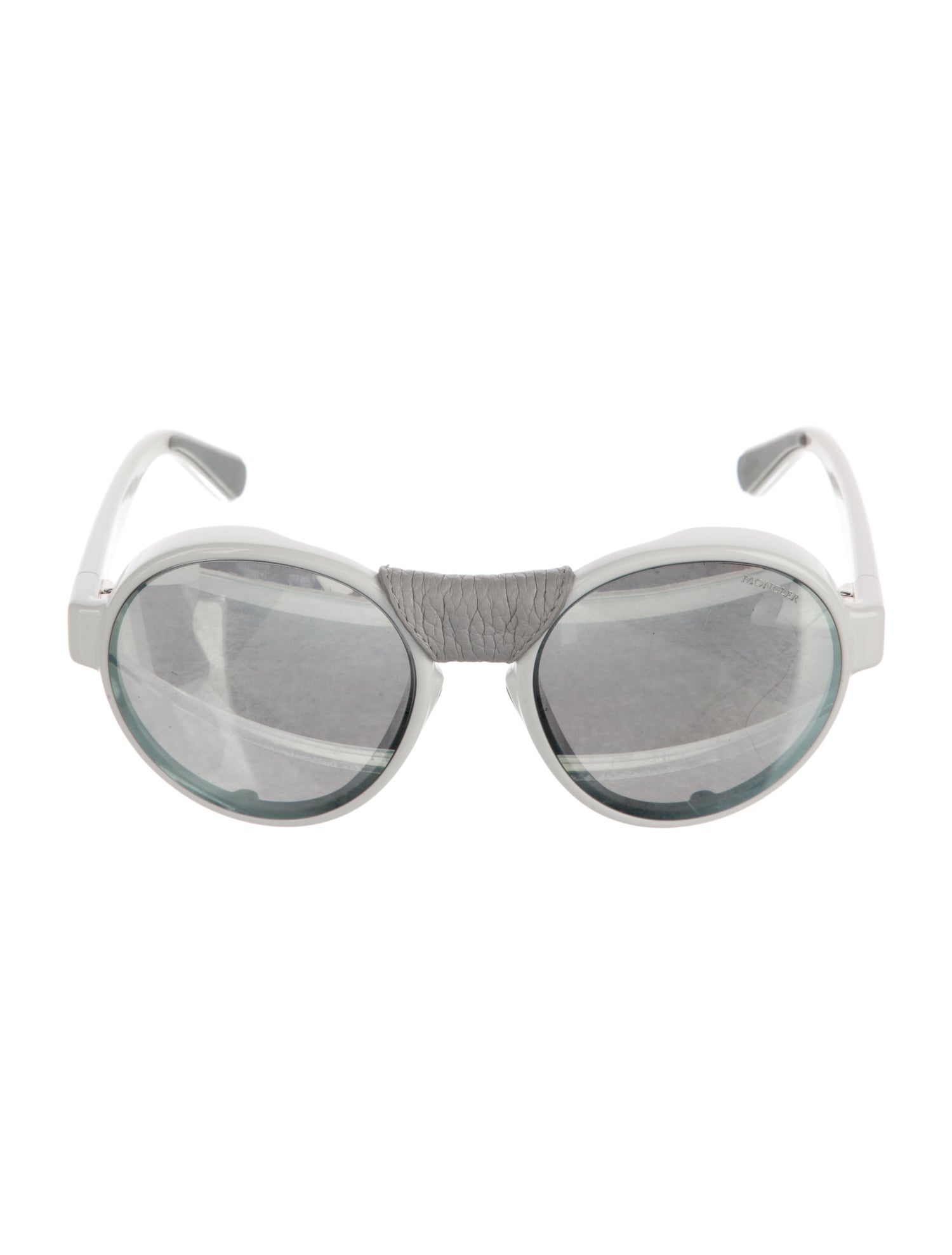 Moncler Round Mirrored Sunglasses