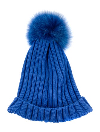 Moncler Knitted Fur Beanie