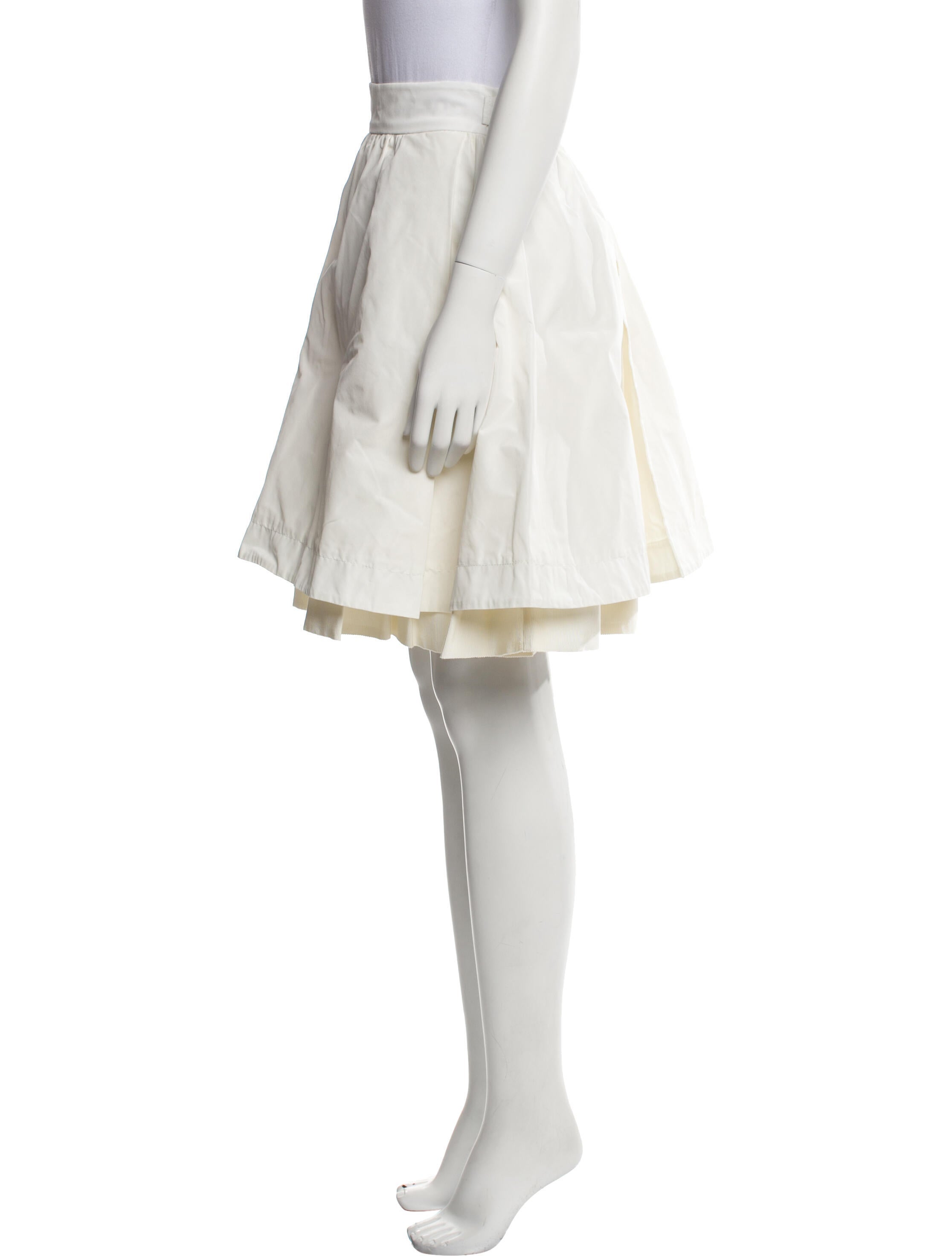 Moncler Grosgrain Trim Knee-Length Skirt