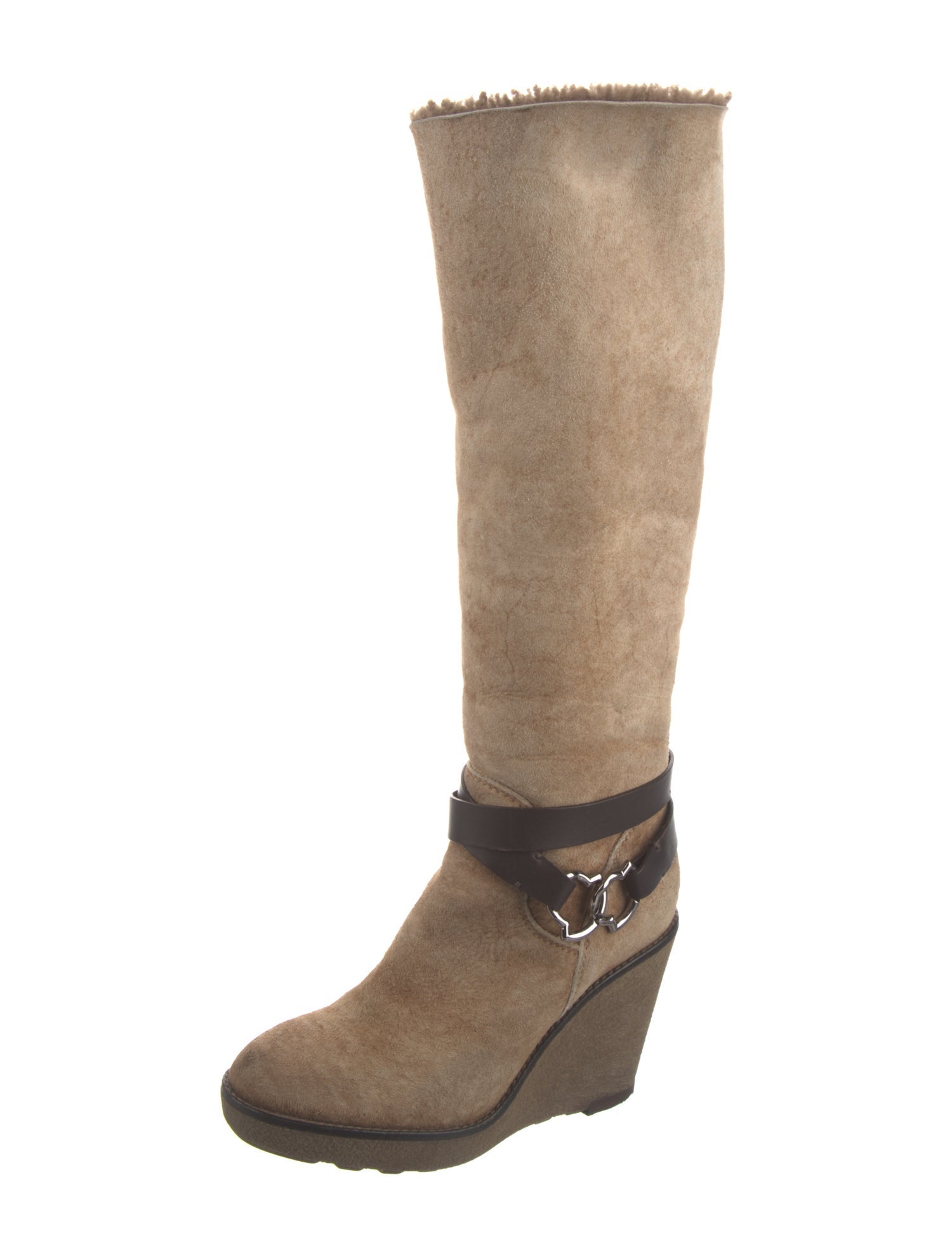 Moncler Suede Riding Boots