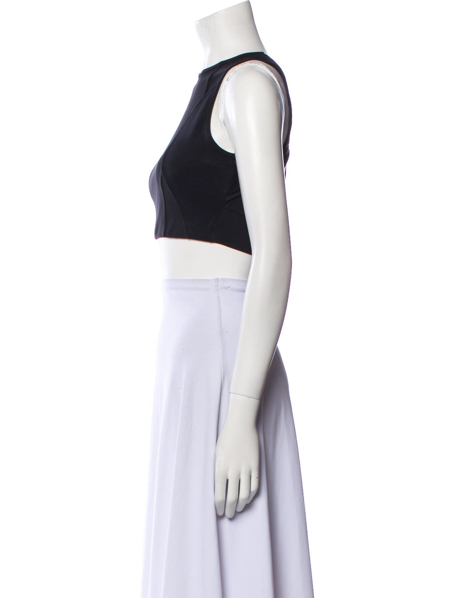 Moncler Crew Neck Sleeveless Crop Top