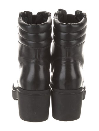 Moncler Leather Combat Boots